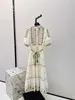 Spring/Summer Romantic Countryside Style New British Embroidered Flower Dress