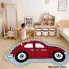 Teppiche moderne einfache Flocken nach Hause Teppich Cartoon Auto Kinder Schlafzimmer Nachtdeck