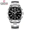 CHENXI marque haut Original hommes montres mode décontracté affaires homme montre-bracelet en acier inoxydable Quartz homme montre Relogio Masculino212y