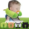 Oreiller dessin animé enfants en forme de U en peluche cou sieste pause déjeuner oreillers de voyage cervicaux pour enfants 8552005