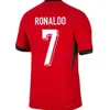 2024 Euro Cup Portuguesa Portugalia Koszulki piłkarskie Ronaldo Joao Felix Pepe Bermardo B.fernandes Camisa de Futebol 24 25 J.Moutinho Football Shirt Men Kids Kit Di