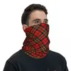 Scottish Stripes desen bandana boyun gaiter baskılı sihirli eşarp çok kullanım