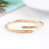 new nail bracelet designer charms gold bracelet Screw Bangle designer jewelry woman Titanium Steel jewlery designer for women have diamond chain mother gift