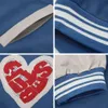 Мужская университетская винтажная уличная одежда Vamtac, куртки Леттерман, бейсбольная куртка-бомбер с графическим рисунком, унисекс, синяя