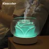 Kinscoter 400 ml Flower Arom Diffuser Electric Mist Maker Aromaterapi Essential Oil Luftfuktare för helgdagar Gift 240322