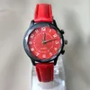 Nya kvinnors kvartskede digital tiktok live Network Red Black Shell Leisure Simple Watch Batch