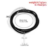 Charm Bracelets Simple Multi-layer Bracelet Black Rope Chain Wristband Hiphop Pendant Casual Adjustable For Mens Jewelry