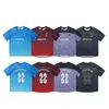 Designer sports short sleeves. Gradient color sport cotton T-shirt.22 letter printed mesh T-shirt. Loose and breathable thin short sleeves