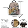 Рюкзак, модный мини-абстрактный принт, красочные школьные сумки, женские высококачественные роскошные элегантные сумки на плечо