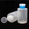 Bottiglie di stoccaggio Pressa da 350 ml Smalto antistatico Rimuovi Dispenser Gel UV per alcol Contenitore pulito Riutilizzabile di grande capacità