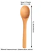 Kaba 12.8cm/5inch Ahşap Kaşık Ekofili Dostu Sofra Bambu Kepçe Kahve Bal Çayı Çorba Teaspoon Karıştırıcı Pişirme Assanı Aracı JY02 DHRKV