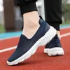 Casual Shoes Summer Men Mesh Running Sneaker Fitness Sport Light Comfortable Breathable Black Walking Big Size 39-45 Loafers