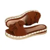 Chinelos femininos bowknot plataforma alpercatas leve aberto dedo do pé corda anti-skid slides casual praia para mulher