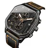 Orologi da polso Orologio da uomo quadrato Shi Ying meccanico impermeabile autentico marchio elettronico sportivo orologi Top Ten.