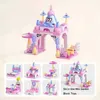 Nesting Stacking Sorting toys 6-in-1 Building Block Toy Cute Cartoon Navy Force Mini for Childrens Brick Garden Tree House Model 240323