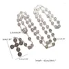 Chains Vintage Silver Color Benedict Medals Beads Chain Rosary Necklace Prayer