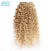 Inslag BHF Ombre blond Water Wave Human Hair P27/613# Markeer Piano Remy Hair Weft 100 g 18 "20" 22 "24" lengte