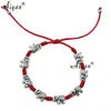 12 Pieces Eight Elephants Red Thread Screw Knot Bracelet Can Be Given As A Gift To Represent Good Luck 240320