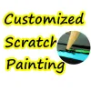 Favor Personalized Customized Scratch Paintings for size postcard 20x14cm 20x29cm 41x28cm any size Animals place of interest park gift