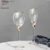 Verres à vin 2 pièces rétro Phnom Penh verre à vin cristal Champagne verres gobelet fête de mariage verre tasse Drinkware saint valentin cadeaux 400 ml L240323