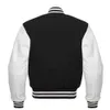 Giacca da baseball Varsity Letterman Corpo in lana e maniche in pelle di vacchetta 17 opzioni di colore