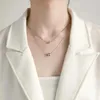 Collane con ciondolo Collana sferica Gioielli di moda Catena clavicola per donne Palla regalo per feste Pendenti con consegna a goccia Ot0Qi