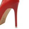 Pompe con tacchi alti da donna 10,5 cm scarpe da donna scarpe sexy da donna sexy di lusso femmina blu rosa giallo a stiletto design di pompe 43