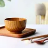Миски в японском стиле, деревянная миска для лапши рамэн, утолщенная антиожоговая кухонная посуда для супа, экологически чистая посуда