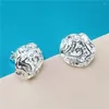 Stud Earrings 925 Sterling Silver Rose Flower Woman Engagement Wedding Christmas Valentine's Day Jewelry Gift Wholesale