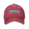 Casquettes de baseball en coton personnalisé Makitas, outils électriques, casquette de Baseball, sport, femmes, hommes, chapeau de papa réglable, été