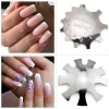 Kits 4 stks Smile Line Cutter voor acrylnagels V Almondkist Ballerina Rand Manicure met 1 kneep mes en 5 reservebladen