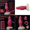 Beinmassagegeräte Masr Künstlicher Penis für Männer und Frauen Speziell geformter Vestibe Anal Plug Soft Dilator Adt Flirten Weibliche Produkte Dro Dhton