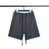 Essentialsathletic Shorts Designer Men's Shorts Ess Fog Double Line Letter Tryckt Loop Casual Shorts för män och kvinnor
