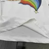 Camiseta popular para bebés Rainbow Letter Pattern Impring Camiseta Tamaño 100-150 cm Campo de diseño para niños