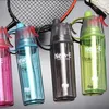 Water Bottles 600ml Bottle Motivational Sport Leakproof Drinking Outdoor Travel Gym Fitness Jugs For Spray