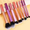 8pcs Profilowy zestaw pędzla makijażu miękki puszysty proszek Foundati CTOUR Blush Ccealer Ckseshadow Zestaw do mieszania narzędzia piękności F8L6#