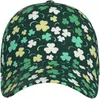 Boll Caps St. Patrick's Day Womens Baseball Cap Söt Shamrock Hat Summer Sun Visor Hatts Justerbara för kvinnor