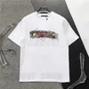 Mens Plus Size T-shirt T-shirt Luxury T-shirt Skjortor Casual Cotton Summer Designer Classic Digital Printing Rainbow Letter Geometry Tee Tops 3xl XXXL