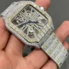 Factory Custom Pass Diamond Test Iced Out Luxury Vvs Mossanite Diamond Watch Donna Orologi Hip Hop con diamanti pieni