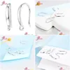 Dangle Lustre Boucles D'oreilles Mode Hoop Boucle D'oreille Accessoires Pour Femmes Avec 925 Sterling Sier En Lumière De Luxe Les Masses Style Oreille Pend Otryp