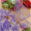 Sieradenzakjes Zakken 25 Stuks Organza Cadeau Sieraden Dstring Party Snoep 10X12Cm Drop Levering Verpakking Display Oteto