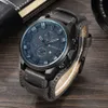 CURREN Top Brand Sport Mens Drop Orologi Orologi maschili Data Sport Orologio militare Cinturino in pelle Orologio da uomo al quarzo Regalo 8225 21253C