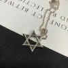 Collar de estrella de hexagrama Croheart de calidad Hexagram Collar de diseñador misterioso de fuentes góticas