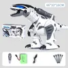 RC Robot Dinosaur Intelligent Interactive för Smart Toy Electronic Remote Control Tyrannosaurus Collectible Model E65D 240321