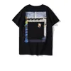 Summer Fashion Offs T-shirt Mens kvinnor Loose Tshirts Luxurious Casual High Street Tops Shirts Whites Tee Clothes Size S-XL