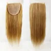 Toppers Silk Base Closure 5X5inch Silicone Silk Top Human Hair Lace Closure With Clip Ins Brazilian Remy Human Hair Extensions Free Part