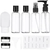 Lagringsflaskor 1 Ställ in resestorlek påfyllningsbara containrar Små spraykräm hudvårdsutdelare