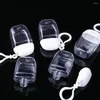 Storage Bottles Portable Plastic Transparent With Hook Key Ring Cosmetic Container Refillable Bottle Hand Soap Spray