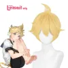 Wigs Lemail wig Synthetic Hair Anime Kagamine Rin/Len Cosplay Wig 30cm Short Gold Yellow Wigs Fashion Heat Resistant Cosplay Wig