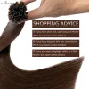 Extensions Snoilite 1g/s 50g U Tip Hair Extensions Thick Straight Human Hair Healthy Keratin Prebonded Capsules Fusion Nail Hair Blonde